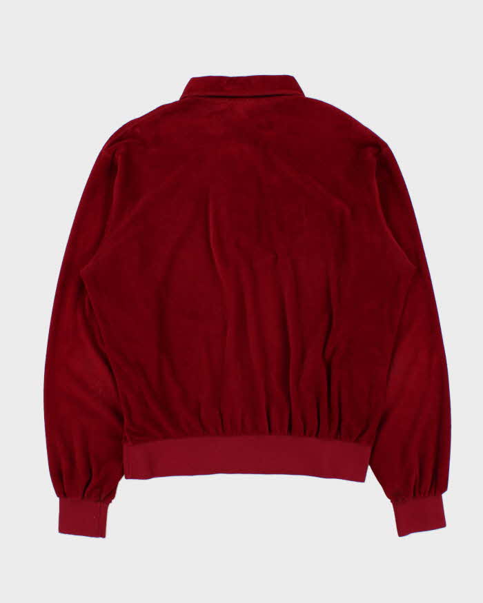 Vintage 1978 Nike Velour Made In USA Long Sleeve Polo Shirt - XL