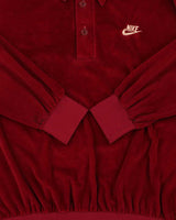 Vintage 1978 Nike Velour Made In USA Long Sleeve Polo Shirt - XL