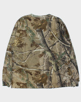 Vintage Y2K 00s Carhartt Realtree Camo Long Sleeve Pocket T-Shirt - L