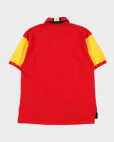 Vintage 1990s Tommy Hilfiger Colour Block Polo Shirt - M