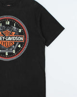 Vintage 1990 Harley Davidson Made In USA Orange County Hanes Beefy Single Stitch Crewneck T-Shirt - M