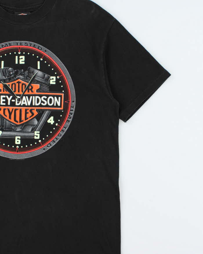 Vintage 1990 Harley Davidson Made In USA Orange County Hanes Beefy Single Stitch Crewneck T-Shirt - M