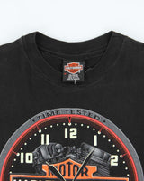Vintage 1990 Harley Davidson Made In USA Orange County Hanes Beefy Single Stitch Crewneck T-Shirt - M