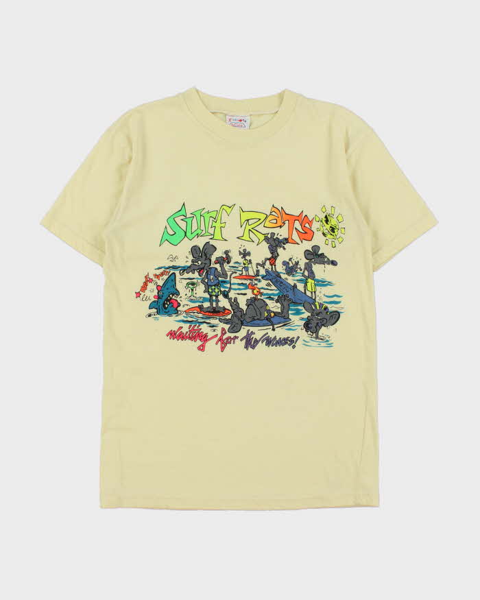 Vintage 1980s Footlocker Surf Rats Single Stitch Crewneck T-Shirt - M