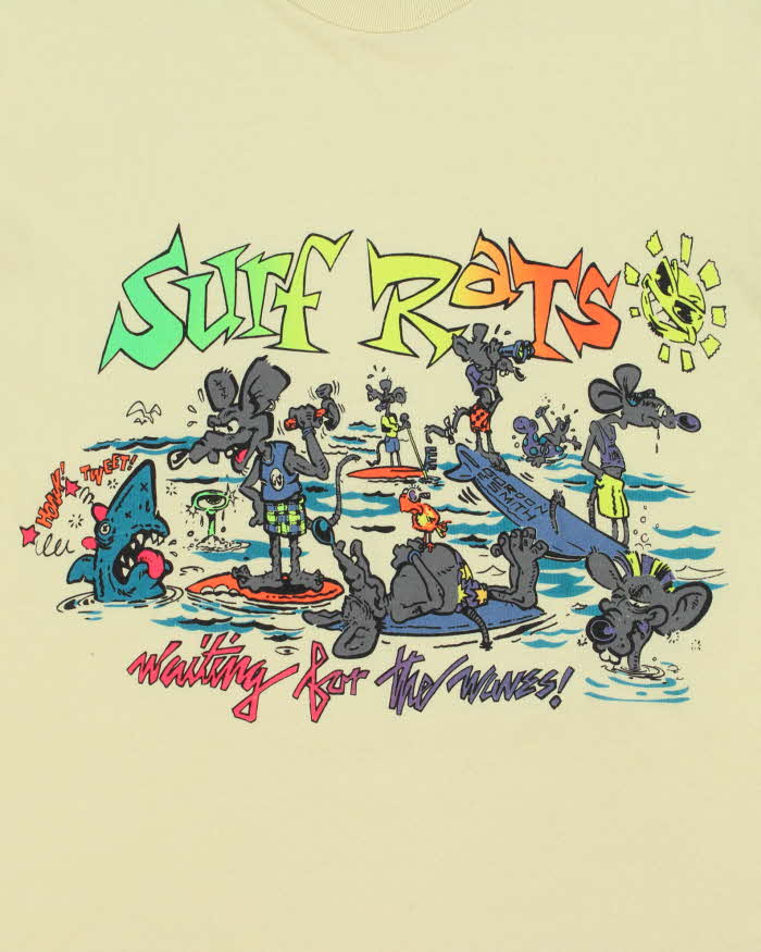 Vintage 1980s Footlocker Surf Rats Single Stitch Crewneck T-Shirt - M