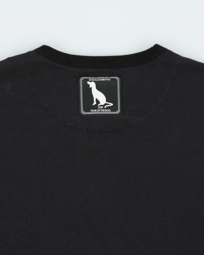SS2018 Dolce & Gabbana Year of The Dog 'Mimmo' Crewneck T-Shirt - S