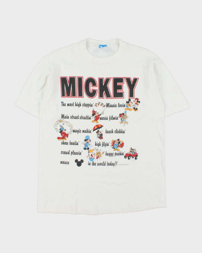 Vintage 1990s Disney Single Stitch Mickey Mouse Made In USA T-shirt - OS