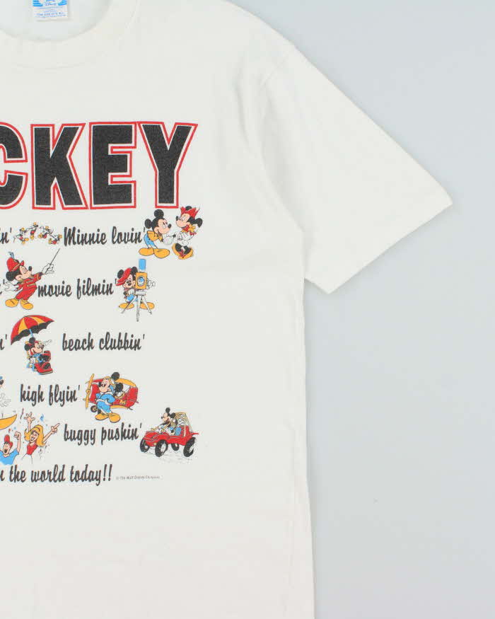 Vintage 1990s Disney Single Stitch Mickey Mouse Made In USA T-shirt - OS