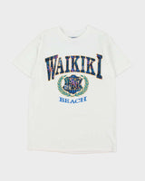 Vintage 1990s Waikiki Beach All Sport Pro Weight Made In USA Single Stitch Crewneck T-Shirt - M