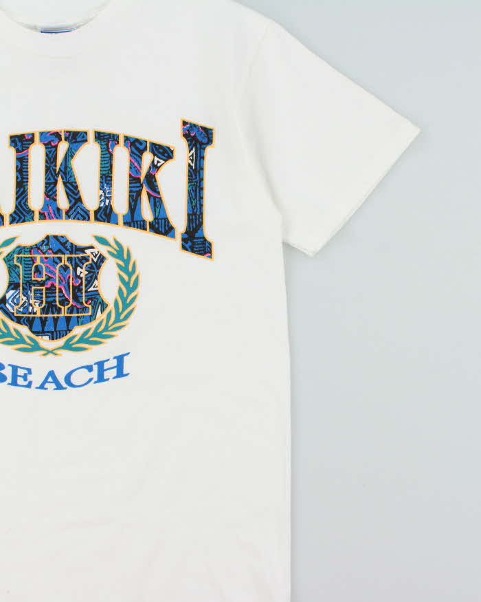 Vintage 1990s Waikiki Beach All Sport Pro Weight Made In USA Single Stitch Crewneck T-Shirt - M