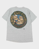Vintage 1994 Good Guy Club Marl Grey Lighting Bolt Made In USA Crewneck T-Shirt - L