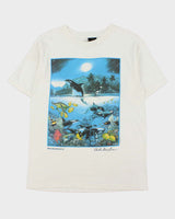 Vintage 1993 Christian Riese Lassen Harmony Made In USA Single Stitch Crewneck T-Shirt - XL