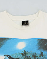 Vintage 1993 Christian Riese Lassen Harmony Made In USA Single Stitch Crewneck T-Shirt - XL