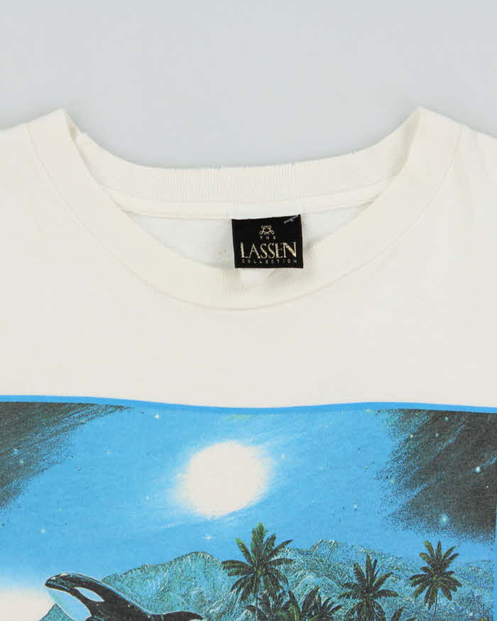 Vintage 1993 Christian Riese Lassen Harmony Made In USA Single Stitch Crewneck T-Shirt - XL