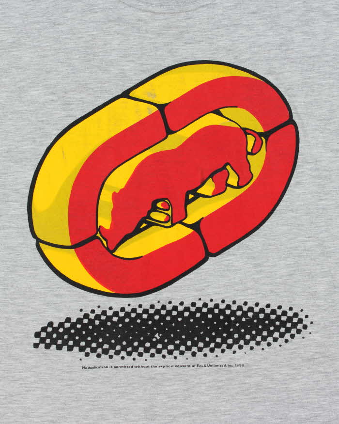 Vintage 1990s Ecko Unltd Team Racing Single Stitch T-shirt - M