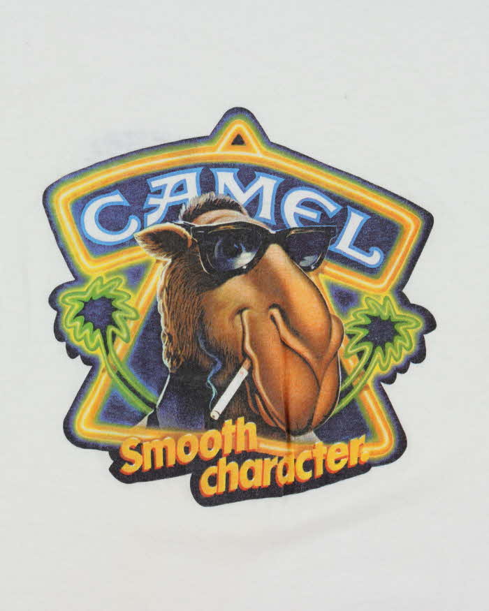 Vintage 1980s Joe Camel Cigarettes Made In USA Single Stitch Crewneck T-Shirt - XL