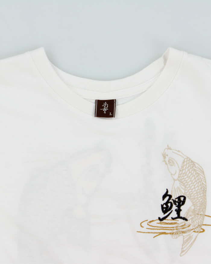 Vintage Y2K 00s Studio Hiro Japan Embroidered Sukajan Crewneck T-Shirt - L