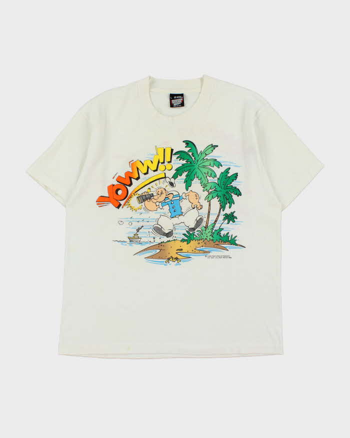 Vintage 1986 Popeye Goyl Watchers Screen Stars Made In USA Single Stitch Crewneck T-Shirt - L