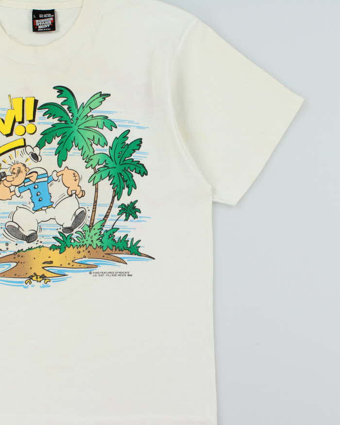 Vintage 1986 Popeye Goyl Watchers Screen Stars Made In USA Single Stitch Crewneck T-Shirt - L