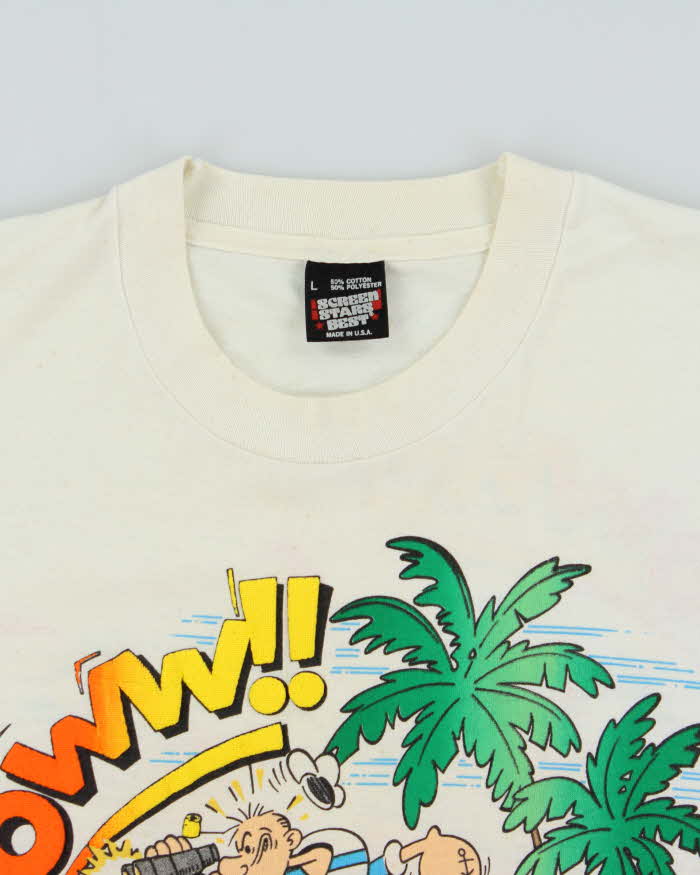 Vintage 1986 Popeye Goyl Watchers Screen Stars Made In USA Single Stitch Crewneck T-Shirt - L