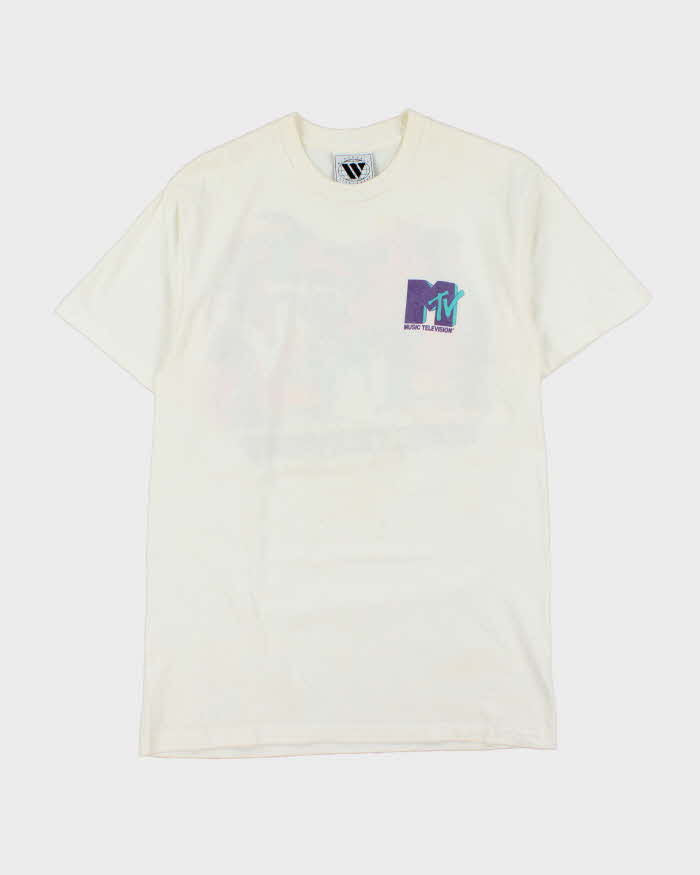 Vintage 1991 MTV WideWorld Made In USA Single Stitch Crewneck T-Shirt - M