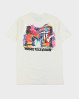 Vintage 1991 MTV WideWorld Made In USA Single Stitch Crewneck T-Shirt - M