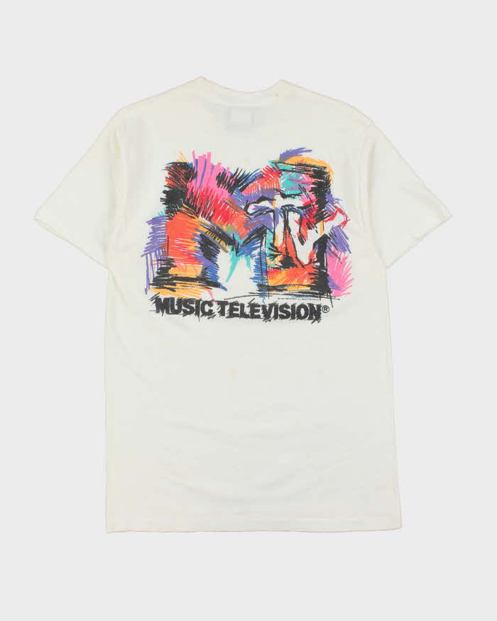 Vintage 1991 MTV WideWorld Made In USA Single Stitch Crewneck T-Shirt - M