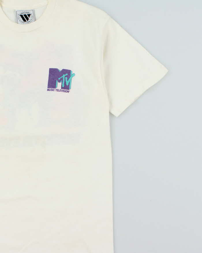 Vintage 1991 MTV WideWorld Made In USA Single Stitch Crewneck T-Shirt - M
