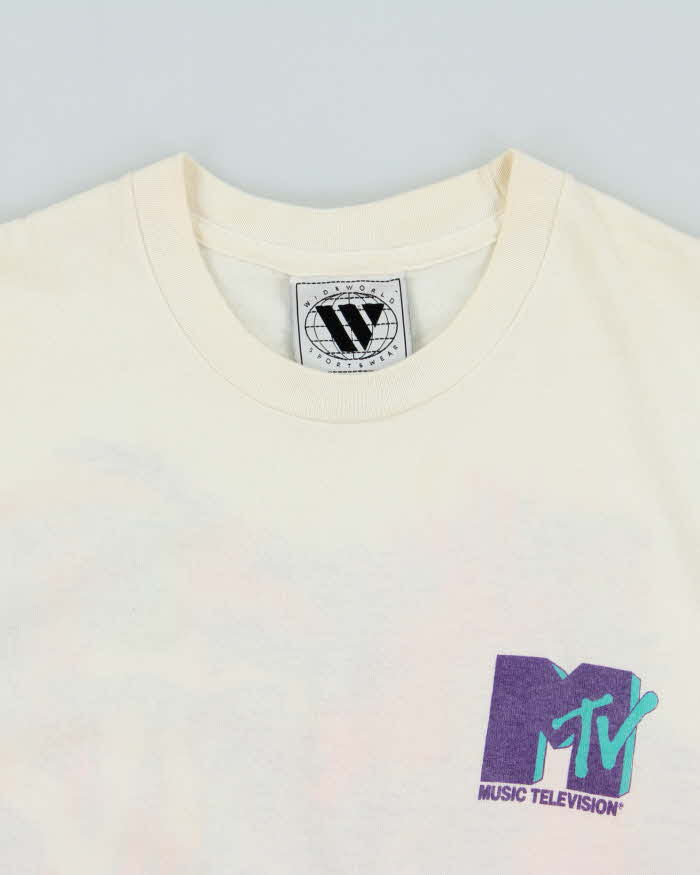 Vintage 1991 MTV WideWorld Made In USA Single Stitch Crewneck T-Shirt - M