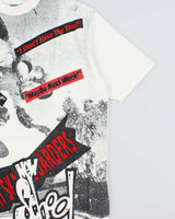 Vintage 1990s New School Skater Heavyweight Single Stitch Crewneck T-Shirt - L