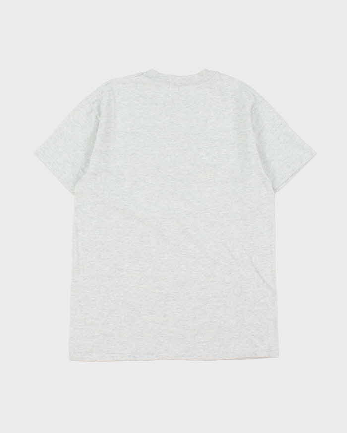 Vintage 1990s Hawaii Hanes Heavyweight Marl Grey Single Stitch Crewneck T-Shirt - M