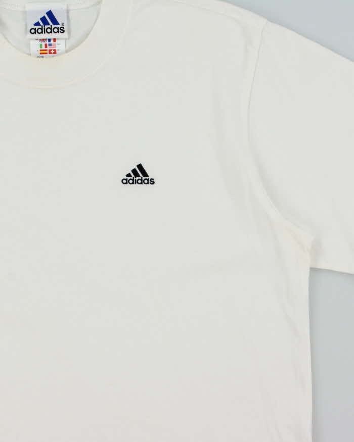 Vintage 1990s Adidas Japan Embroidered Crewneck T-Shirt - L