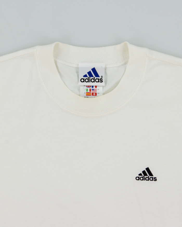 Vintage 1990s Adidas Japan Embroidered Crewneck T-Shirt - L