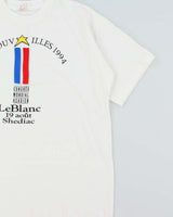 Vintage 1994 Congres Mondial Acadien Made In Canada Single Stitch Crewneck T-Shirt - XL