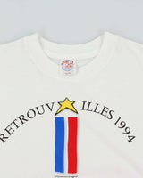 Vintage 1994 Congres Mondial Acadien Made In Canada Single Stitch Crewneck T-Shirt - XL