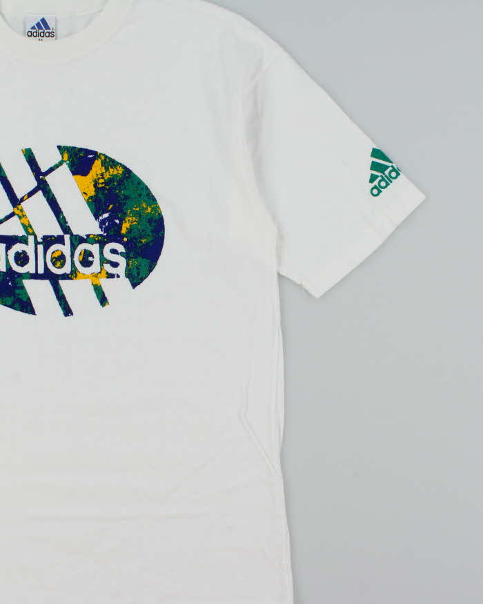 Vintage 1990s Adidas Earth Crewneck T-Shirt - M