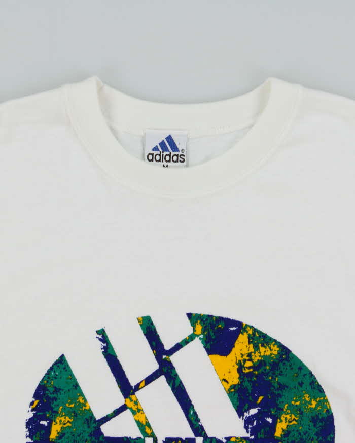 Vintage 1990s Adidas Earth Crewneck T-Shirt - M