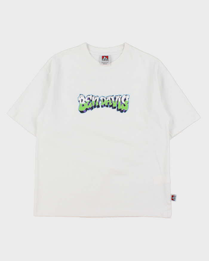 Vintage Ben Davis Graffiti Heavyweight Oversized Boxy Crewneck T-Shirt - M