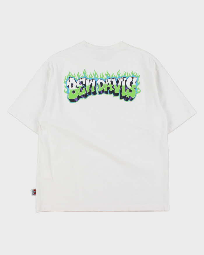 Vintage Ben Davis Graffiti Heavyweight Oversized Boxy Crewneck T-Shirt - M