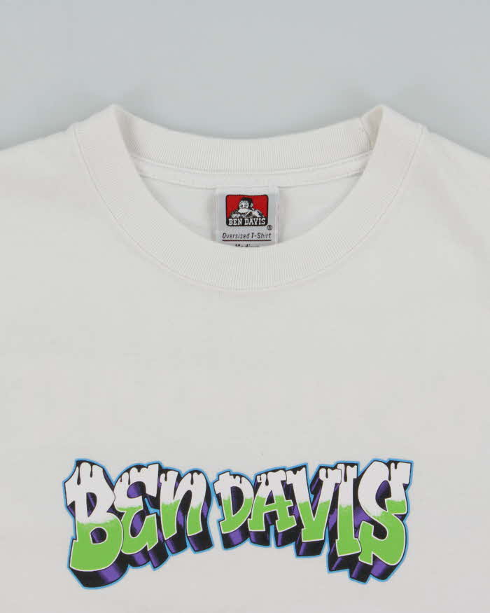 Vintage Ben Davis Graffiti Heavyweight Oversized Boxy Crewneck T-Shirt - M
