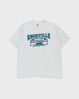 Vintage 1998 Knoxville Tennesse Marl Grey Single Stitch Crewneck T-Shirt - XL