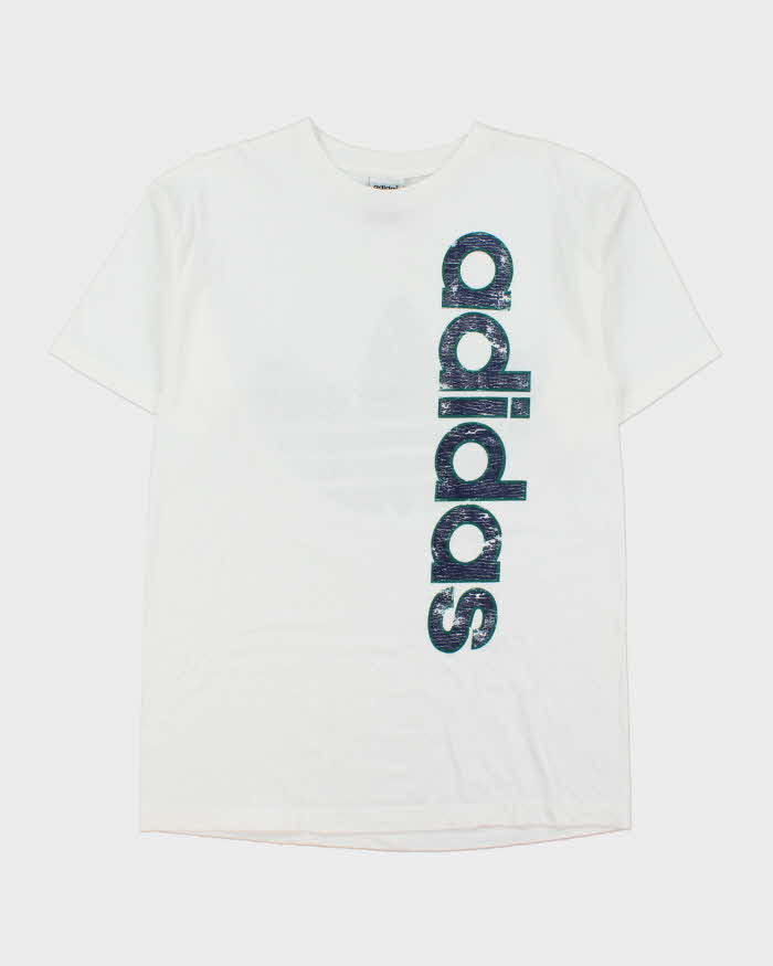Vintage 1996 Adidas Originals Big Trefoil Heavyweight Made In USA Crewneck T-Shirt - M