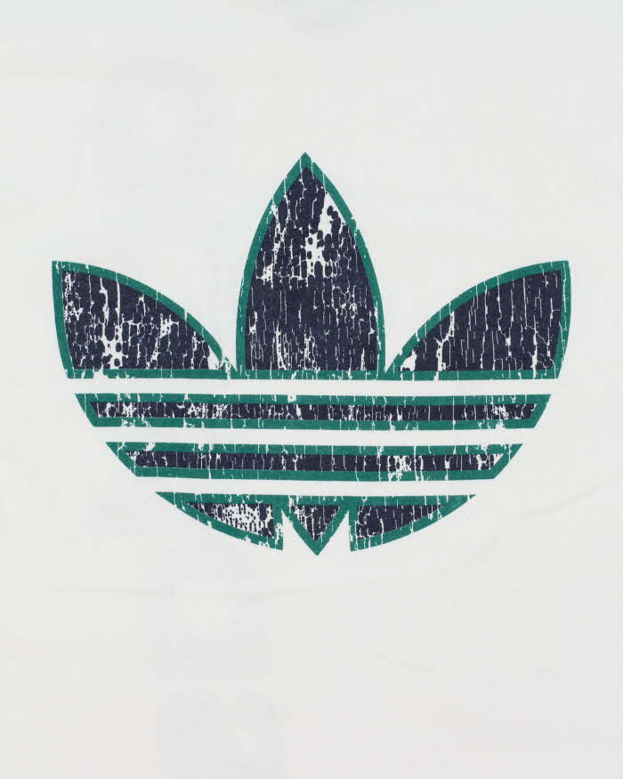Vintage 1996 Adidas Originals Big Trefoil Heavyweight Made In USA Crewneck T-Shirt - M