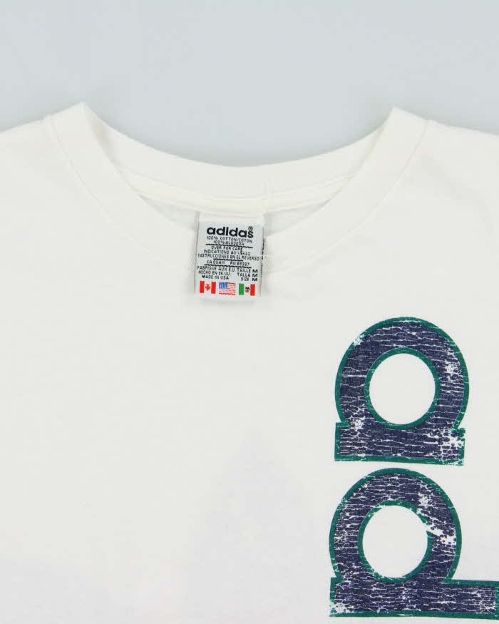 Vintage 1996 Adidas Originals Big Trefoil Heavyweight Made In USA Crewneck T-Shirt - M