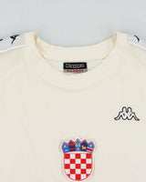 Vintage 2008 Kappa Croatia National Football Cream Crewneck T-Shirt - XL