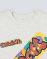 Vintage 1990s Ocean Pacific Marl Grey Single Stitch Crewneck T-Shirt - L