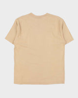Vintage Lee Japan Box Logo Tan Heavyweight Crewneck T-Shirt - XL