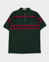 Vintage 1990s Fila Striped Short Sleeve Pocket Polo Shirt - L