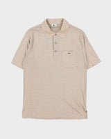 Vintage Y2K 00s Lacoste Pima Tan Short Sleeve Pocket Polo Shirt - M