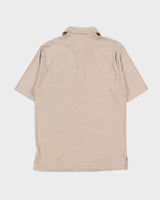 Vintage Y2K 00s Lacoste Pima Tan Short Sleeve Pocket Polo Shirt - M